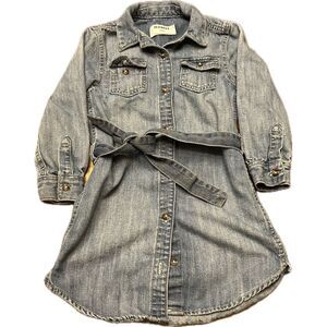 Little Girls Old Navy Denim Dress Size XS (5) Jean Belted Fall‎